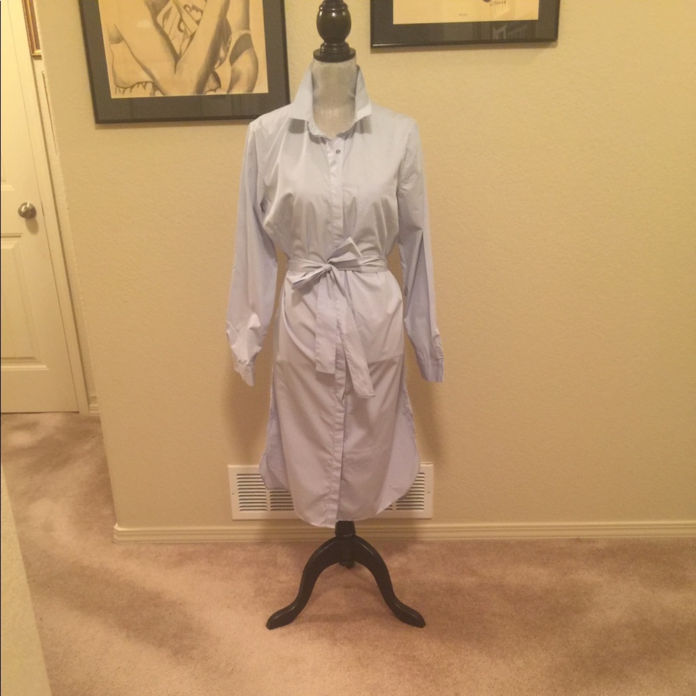 H&M Midi Shirtdress With Ruffle